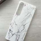 作品各社機種対応 Xperia AQUOS Galaxy iPhone 対応 / White marble m-550