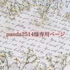 作品panda2514様専用ページです。他の方のご購入は出来かねます。