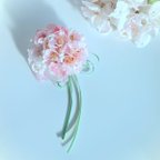 作品ふんわり２種の桜コサージュ
