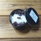 作品珈琲豆をトッピング♪本物のコーヒーの香り☆天然ソイキャンドル