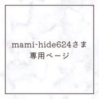 作品mami-hide624さま専用ページ