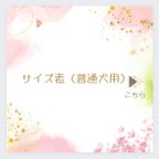 作品サイズ（普通犬用）をお選び下さい