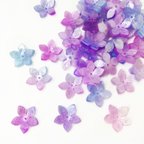 作品【フラワービーズ 】紫陽花カラー　Aタイプ【20個】