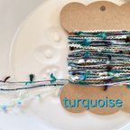 作品AVRIL糸の引き揃え糸♥︎turquoise