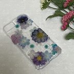 作品押し花iPhoneケース＊菖蒲＊(しょうぶ)