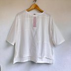 作品選べる刺し子  Tシャツ風ブラウス【送料込み】浴衣リメイク　ピンク