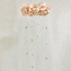 作品ピンクの花かんむり②【ブリーズキャッチャー】Sサイズ（３）