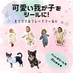 作品おまけ付き♡20枚！！うちの子フレークシール★ステッカー　犬　猫　赤ちゃん　子ども