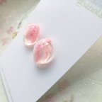 作品桜の花びらピアス