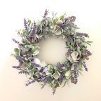 作品ユーカリと紫陽花のラベンダーリース ✳︎直径27cm