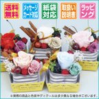 作品プレゼント！　薔薇のチョコケーキバイキング5個セット 　【プリザーブドフラワー】