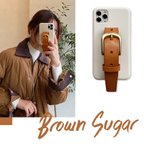 作品本革ベルト iPhoneケース【送料無料】* BROWN SUGAR