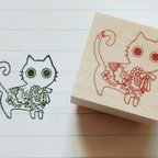 作品スタンプ(しろねこ)