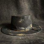作品【Triangles Hat 】Rust lozenge hat
