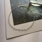 作品water drop choker silver