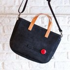 作品Leather cycle tote bag ( black ) 