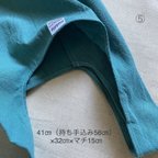 作品【送料無料】エコバッグ　レジ袋型　綿麻　薄いブルー　マルシェバッグ
