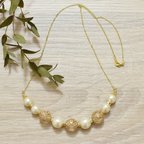 作品Wella Winter Collection*.+ Flower Ball Necklace 