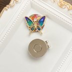 作品［送料無料］ゴルフマーカー／蝶々ブルー系🦋