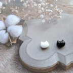 作品ぷっくりネコ*小さなねこのピアス、イヤリング