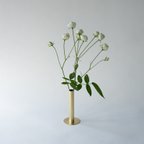 作品真鍮の一輪挿し＜シリンダー＞/ S　single flower vase <cylinder-S> / brass　花器　花瓶