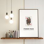 作品poker face【queen】 アートポスター（A4）