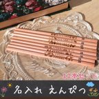 作品名入れえんぴつ 12本セット✏️🌸🎒🏫 入学 入園入学2024 卒園祝い 入学祝い