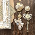 作品《Queenシリーズ》ボタンピアス/イヤリング