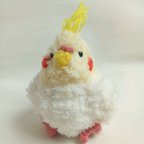 作品オカメインコ　ルチノー　もふもふ毛糸仕立て　Mサイズ