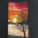 作品夕陽☆ビーズ織り