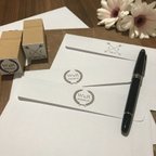 作品結婚式♡ウェディングロゴスタンプ♡料金別納郵便スタンプ♡名入れ♡オーダー