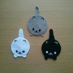 作品【再販】３枚セット♥ 猫のお顔とお尻のコースター