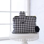 作品gingham check usaco (black)