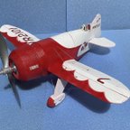 作品[空飛ぶプラモデル　スチレン製ゴム動力模型飛行機　GeeBee R-1レーサー　ラジコン機ベースにどうぞ