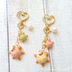 作品【展示のみ】夏？バージョン☆カメロンパン親子♡キーホルダー