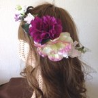 作品 花かんむり☆紫