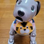 作品aibo(ERS-1000)用 スタイ （トラ柄）、尻尾リボン　セット