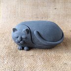 作品黒猫の小物入れ