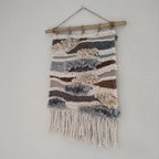 作品hand weaving tapestry ◎マクラメと毛糸のタペストリー