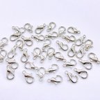 作品カニカン 約12mm シルバー 10個セット アクセサリー パーツ 手芸 ハンドメイド 金具