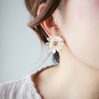 作品【clip-on earrings】Bijoux Flower