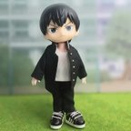 作品オビツ11　ねんどろいど　学生服　制服　学ラン　Tシャツ