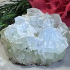 作品天使の水晶✨　レインボー　グリーンアポフィライト　原石　クラスター　魚眼石