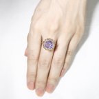 作品紫陽花の指輪（ブルー）