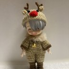 作品♡オビツ11サイズ♡クリスマストナカイコスチューム