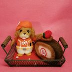 作品キューブ様オーダー品⚾ダックスフンドちゃん&🍓チョコレートいちごロールケーキ