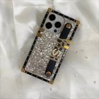 作品[k042] 全6色 iPhone14対応 キラキラグリッター ラメ イニシャル 名入れ オーダー iPhone14シリーズ対応 イニシャル 名入れ シリコンケース 箔押し 名入れ オーダーケース