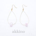 作品kunzite＊teardropピアス／イヤリング