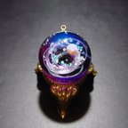 作品宇宙玉 24mm No.m7 レジン アクセサリー