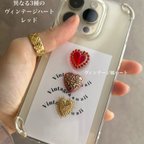 作品iPhoneケース　スマホケース　ヴィンテージ　ハート　レッド